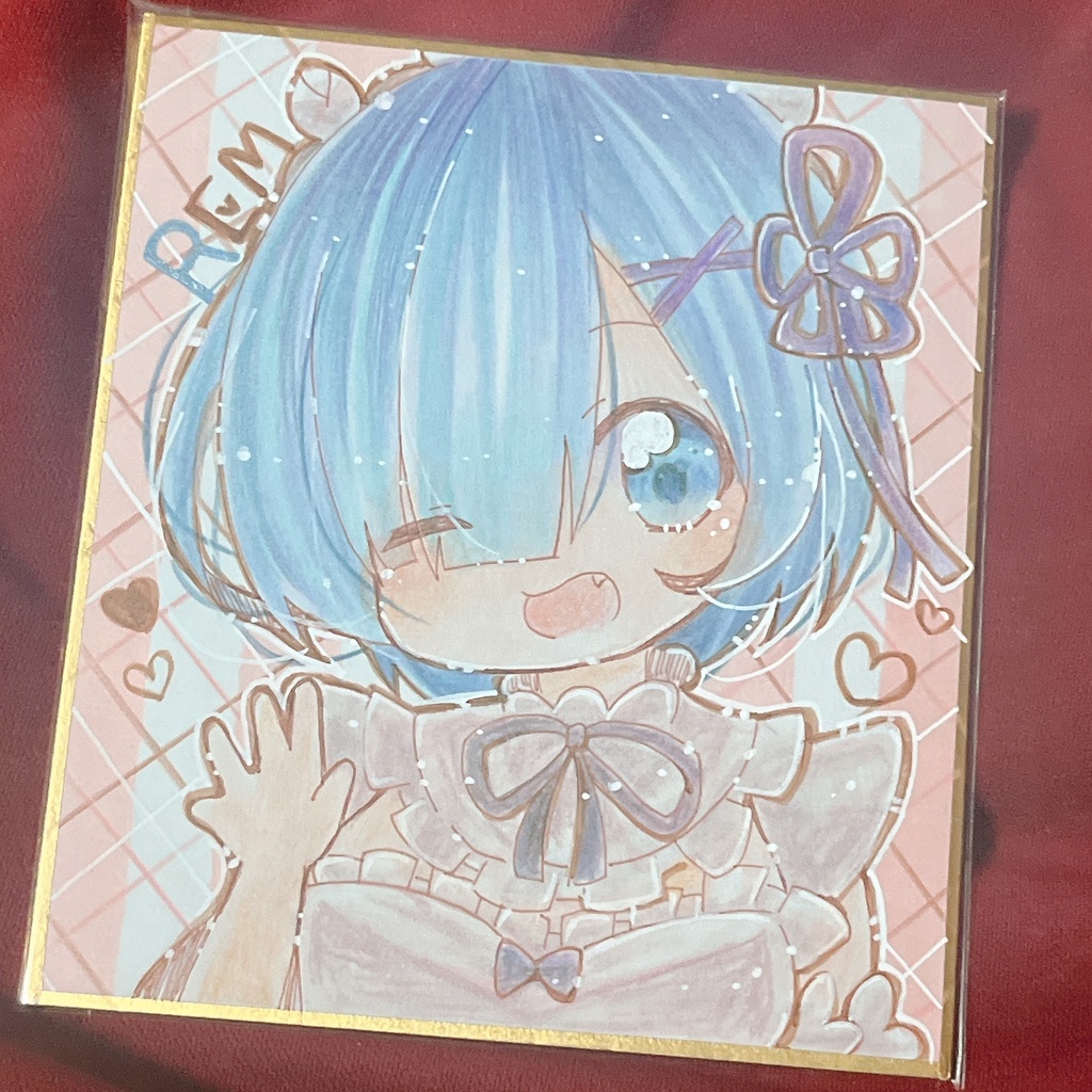 小色紙 リゼロ レム