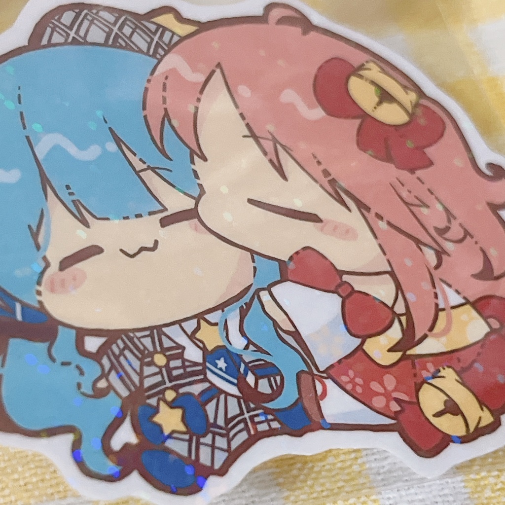 キラキラBIGシール みこめっと