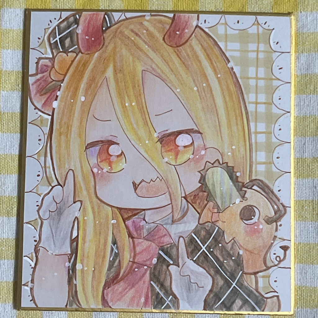 小色紙 チェンソーマン パワー＆ポチタ