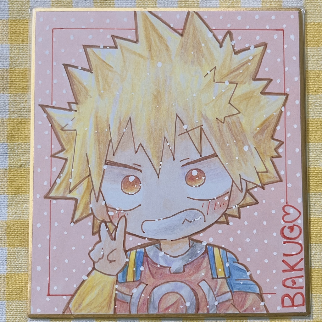 小色紙 ヒロアカ 爆豪勝己 (幼少期)