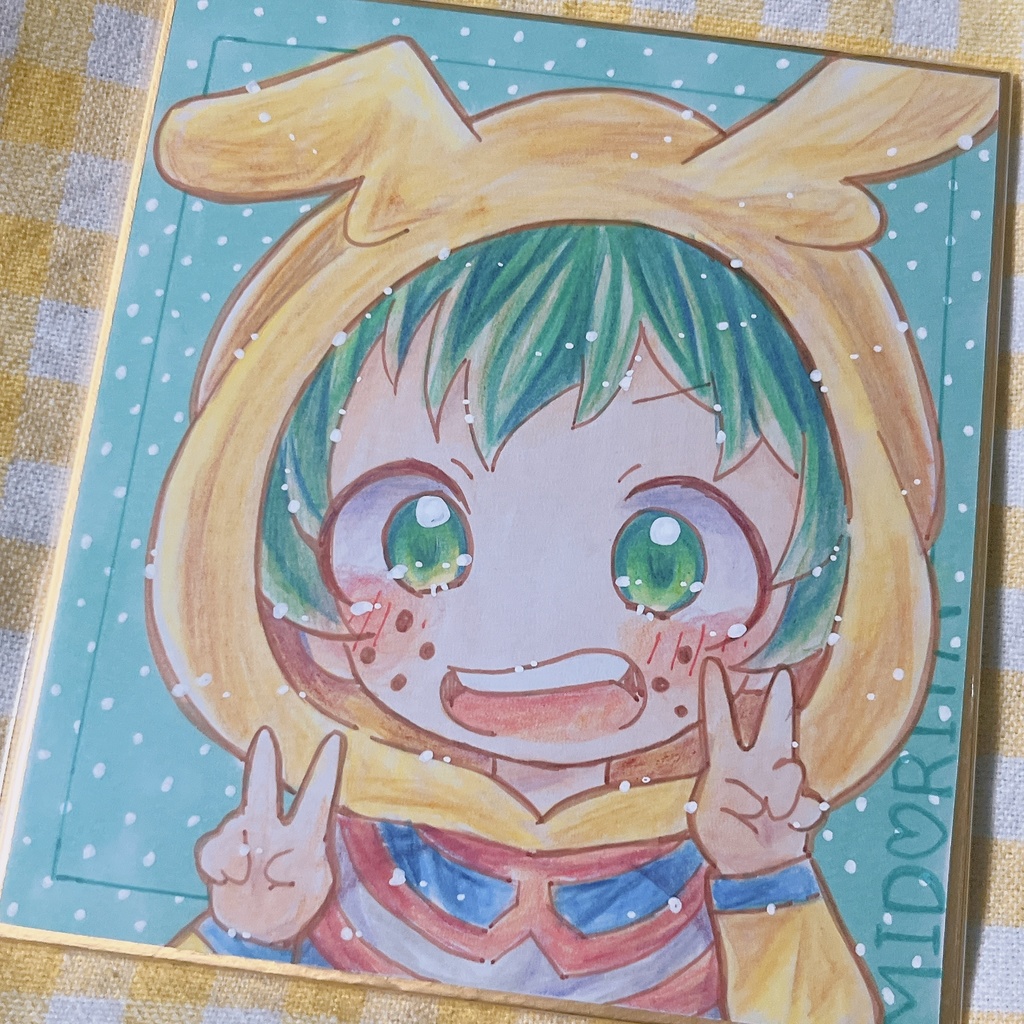 小色紙 ヒロアカ 緑谷出久 (幼少期)