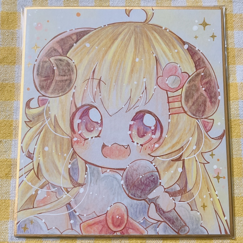 小色紙 ホロライブ 角巻わため