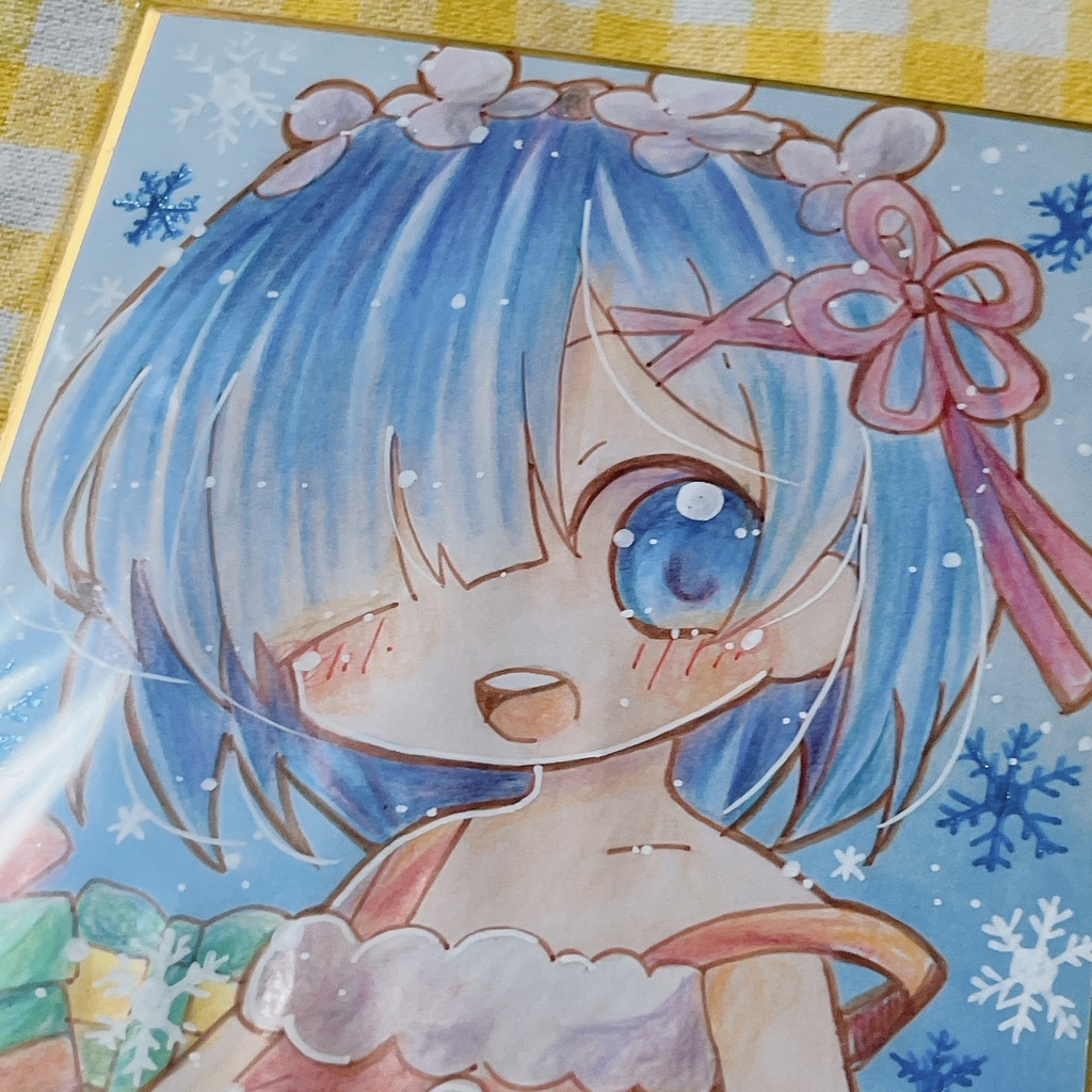 小色紙 リゼロ レム (サンタ)