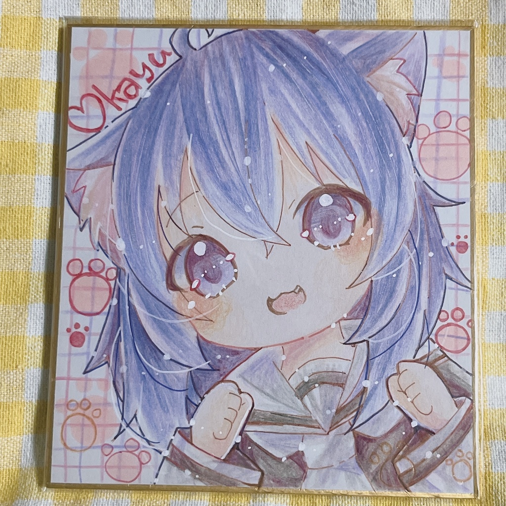 小色紙 猫又おかゆ