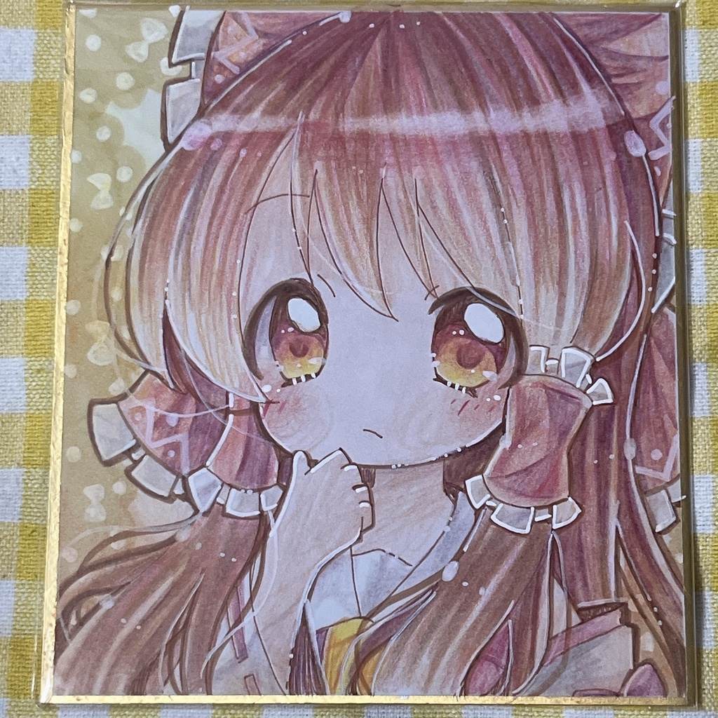 小色紙 東方 博麗霊夢