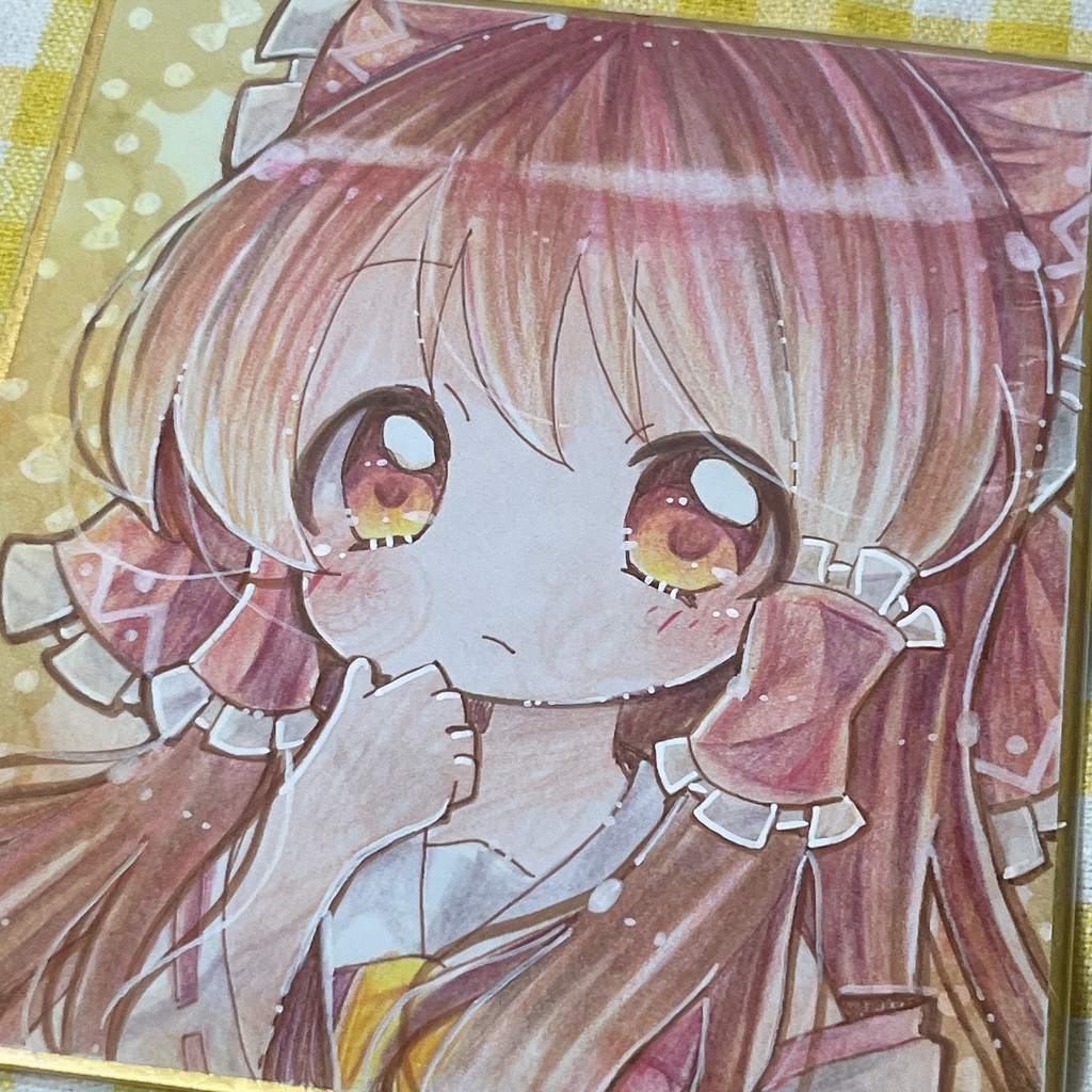 小色紙 東方 博麗霊夢