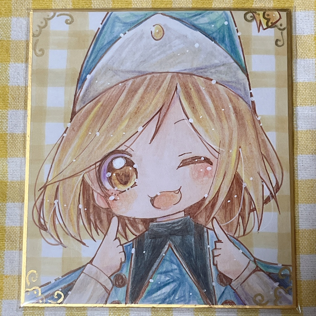 小色紙　とんがり帽子　ココ