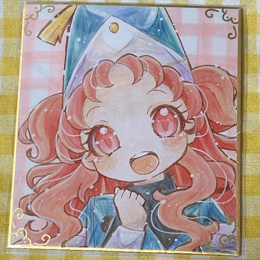 小色紙　とんがり帽子　テティア
