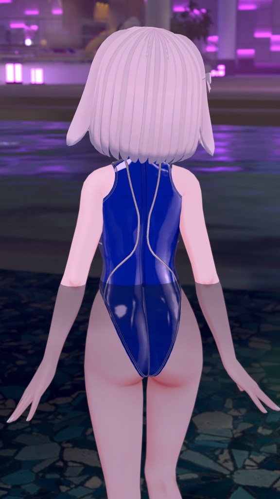 【創作3D衣装】GV-9600【PB対応ハイネックハイレグスーツ】