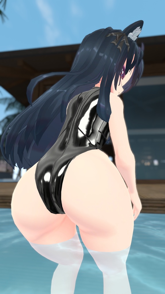 【創作3D衣装】GV-9600【PB対応ハイネックハイレグスーツ】