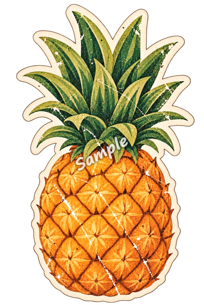【Canva対応】70年代ハワイアンシリーズクリップアート70’s HAWAII CLIPART COLLECTION|背景透過PNG 26点
