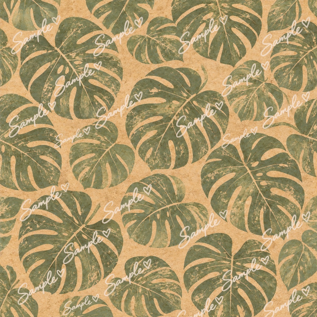 70年代ハワイアンシリーズ70’s Hawaiian Digital Paper|レトロハワイアン デジタルペーパー 14枚セット