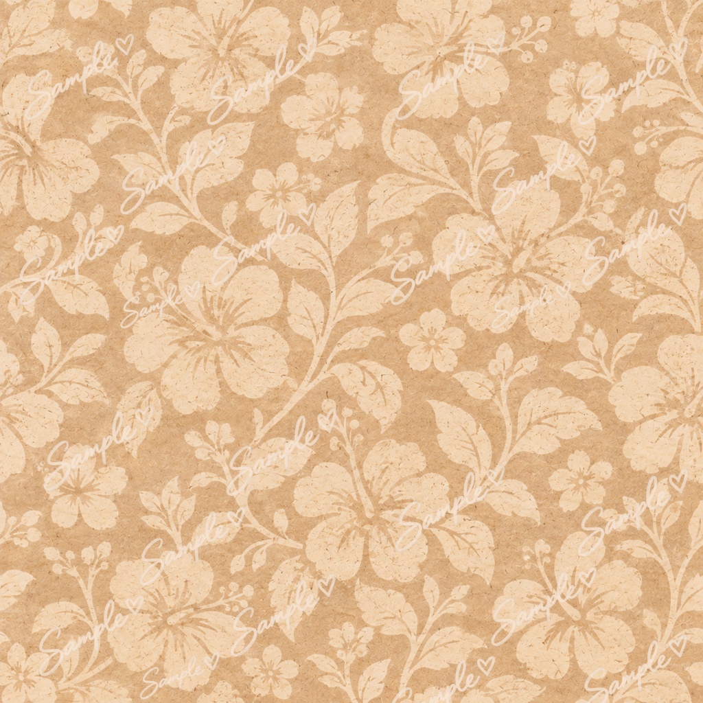70年代ハワイアンシリーズ70’s Hawaiian Digital Paper|レトロハワイアン デジタルペーパー 14枚セット