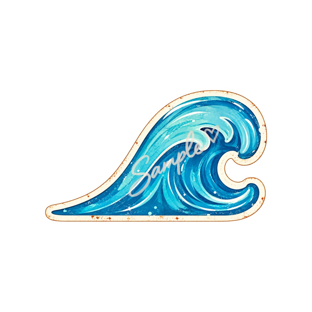 【Canva対応】70年代ハワイアンクリップアート70’s HAWAII CLIPART SET Version 2|レトロハワイアン PNG素材 35点