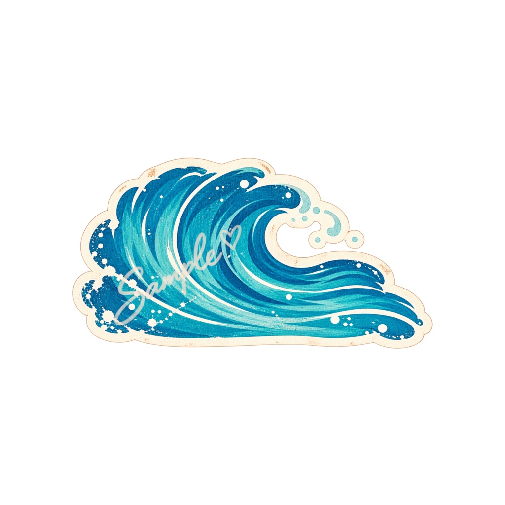 【Canva対応】70年代ハワイアンクリップアート70’s HAWAII CLIPART SET Version 2|レトロハワイアン PNG素材 35点