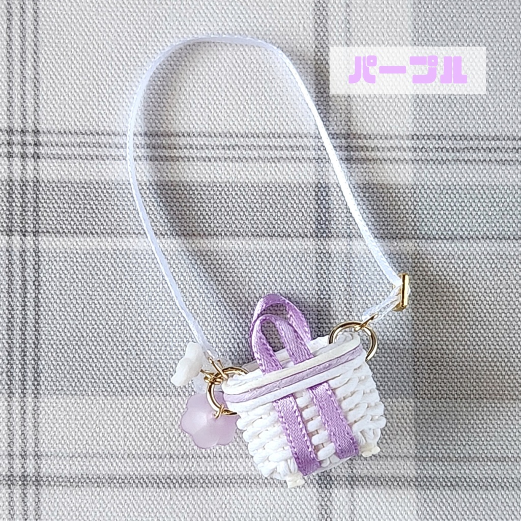 ショルダーかごバッグ-flower-