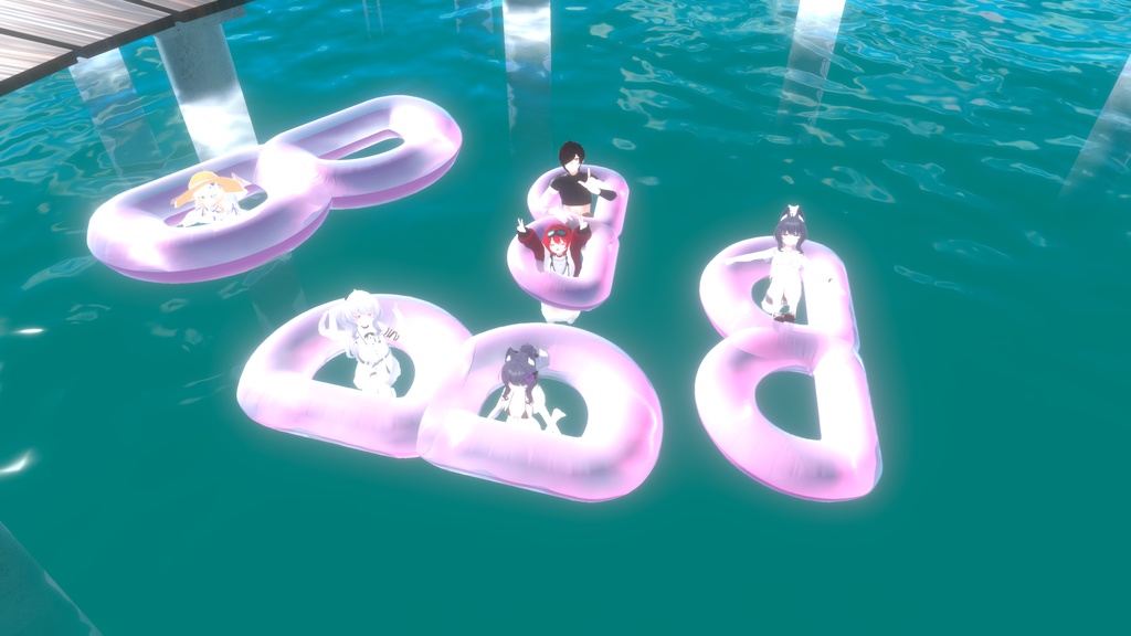 ジト目浮輪