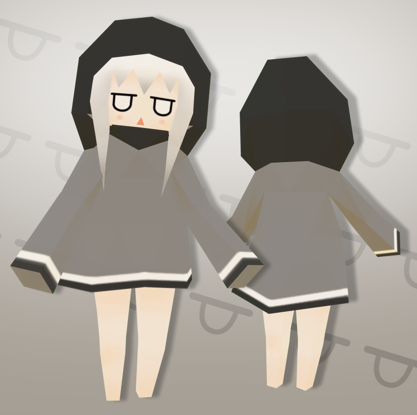 ろぽじとちゃん lopojito/ オリジナル3Dモデル