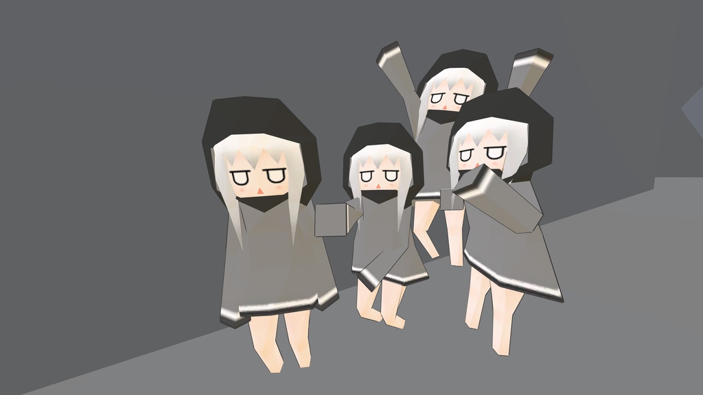 ろぽじとちゃん lopojito/ オリジナル3Dモデル