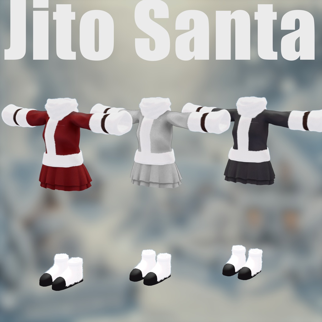 Jito Santa ジト目が映えるサンタ服