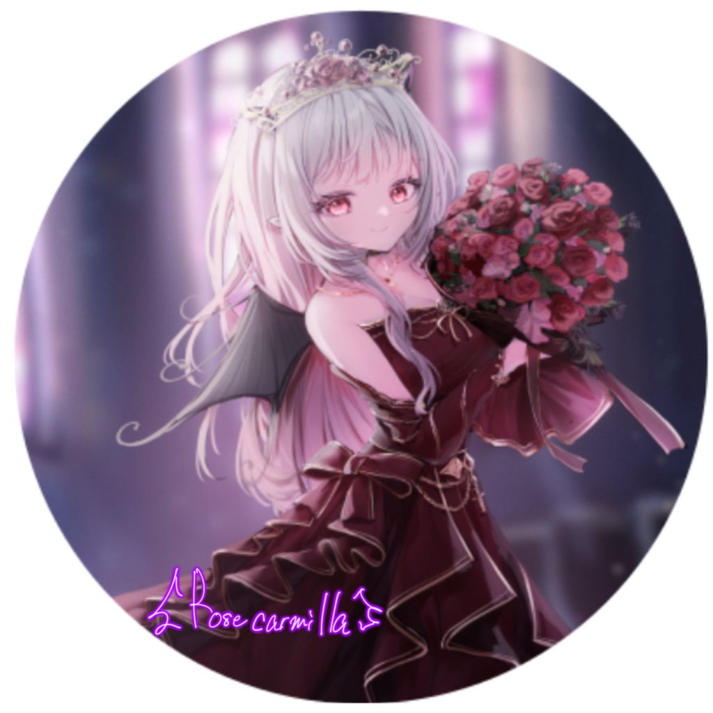 ローズ　一周年記念　缶バッジ2個セット　４４ｍｍ