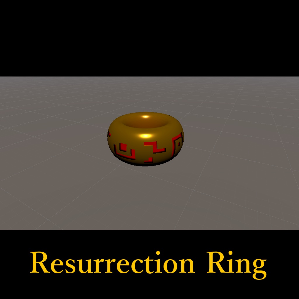 オリジナル3Dモデル【Resurrection Ring】※無料版あり