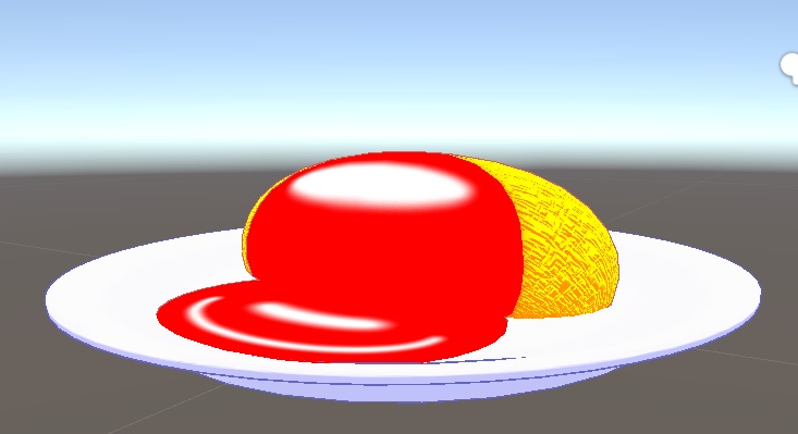 オリジナル3Dモデル【オムライス -Omelette rice-】※現在配布停止中