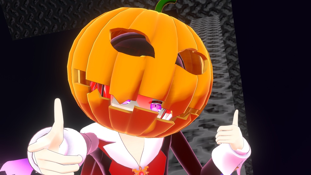 オリジナル3Dモデル【パンプキンヘッド-Pumpkin Head-】
