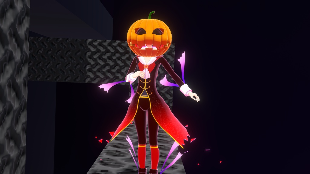 オリジナル3Dモデル【パンプキンヘッド-Pumpkin Head-】