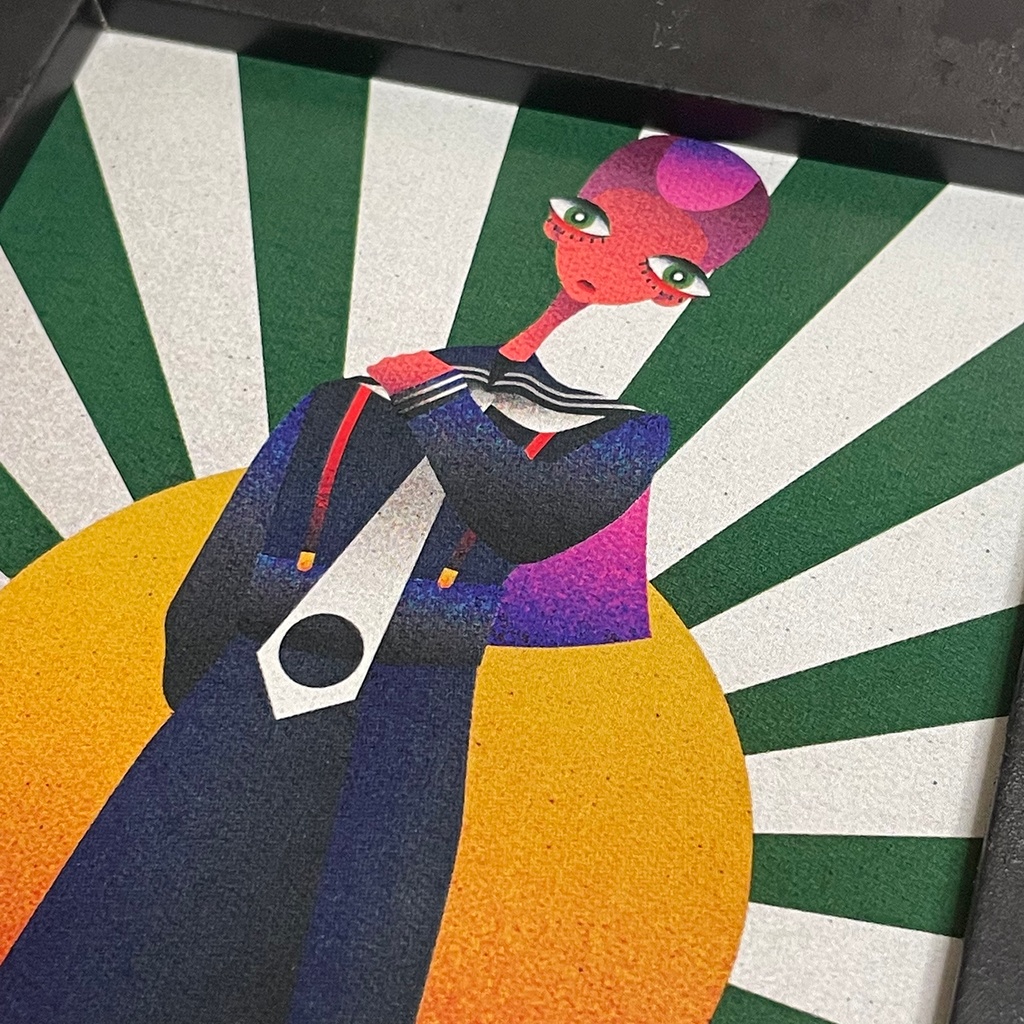 いざ往かん 額入りポストカード