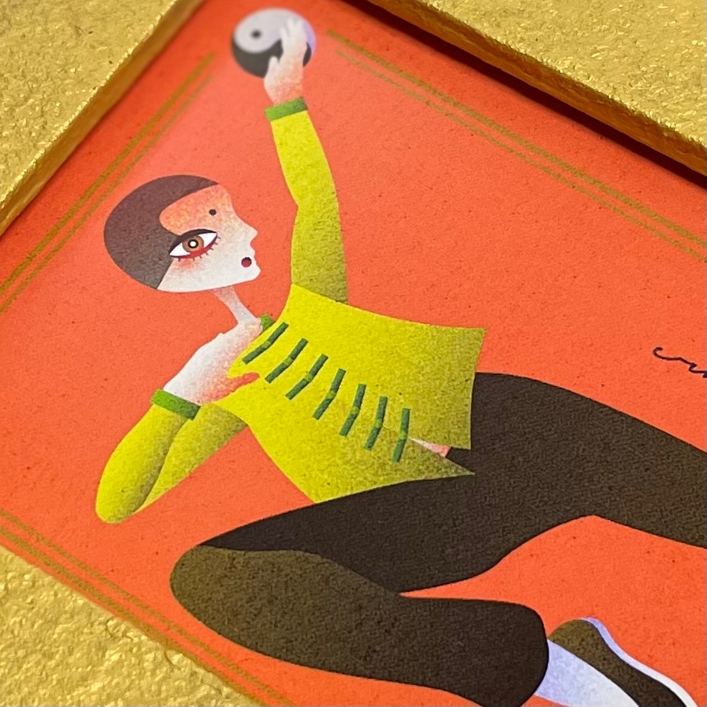 カンフー 額入りポストカード