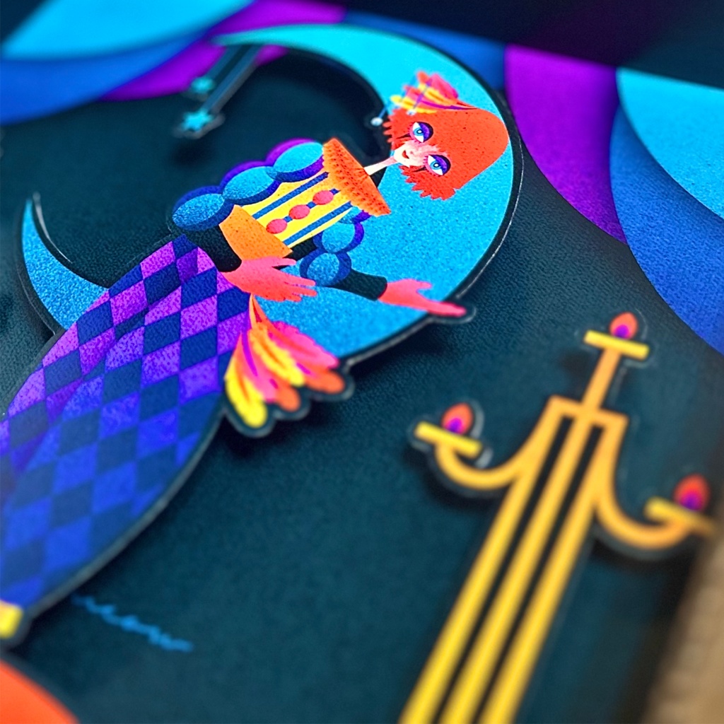 眠れない夜のためのサーカス ボックス額入りカード