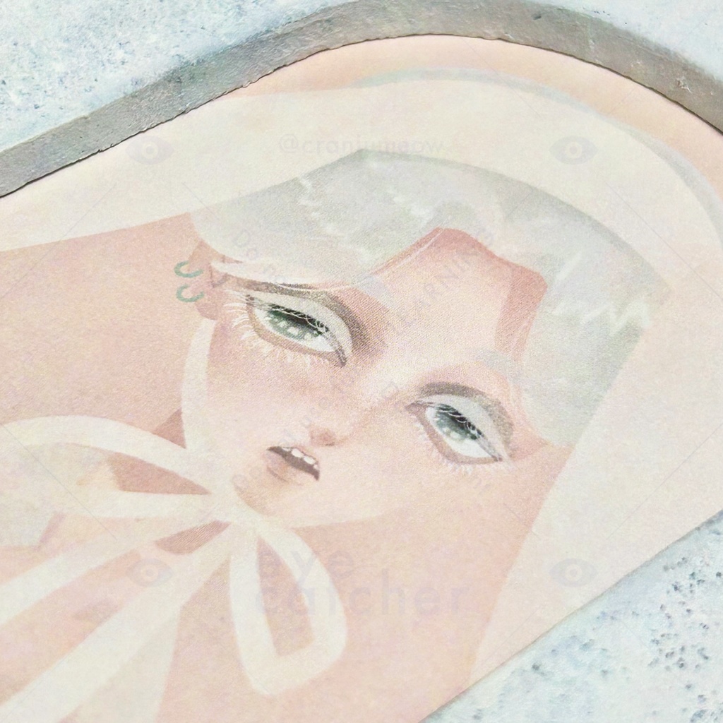 白うさぎ 額入りカード