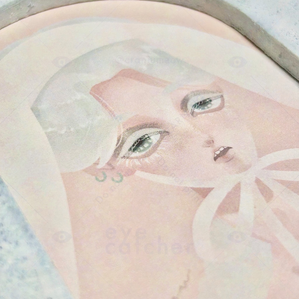 白うさぎ 額入りカード