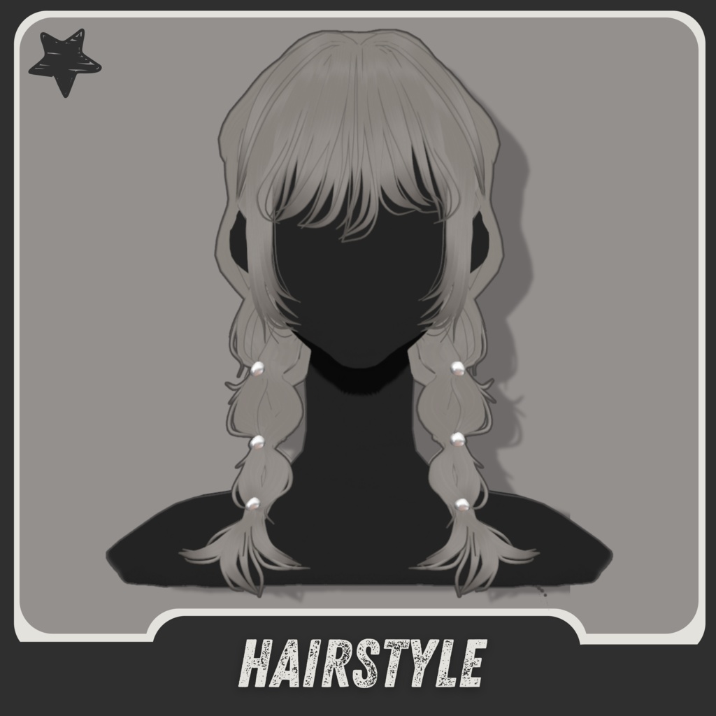 | ๐๐๐๐๐ | Braided Hair with pearls #1