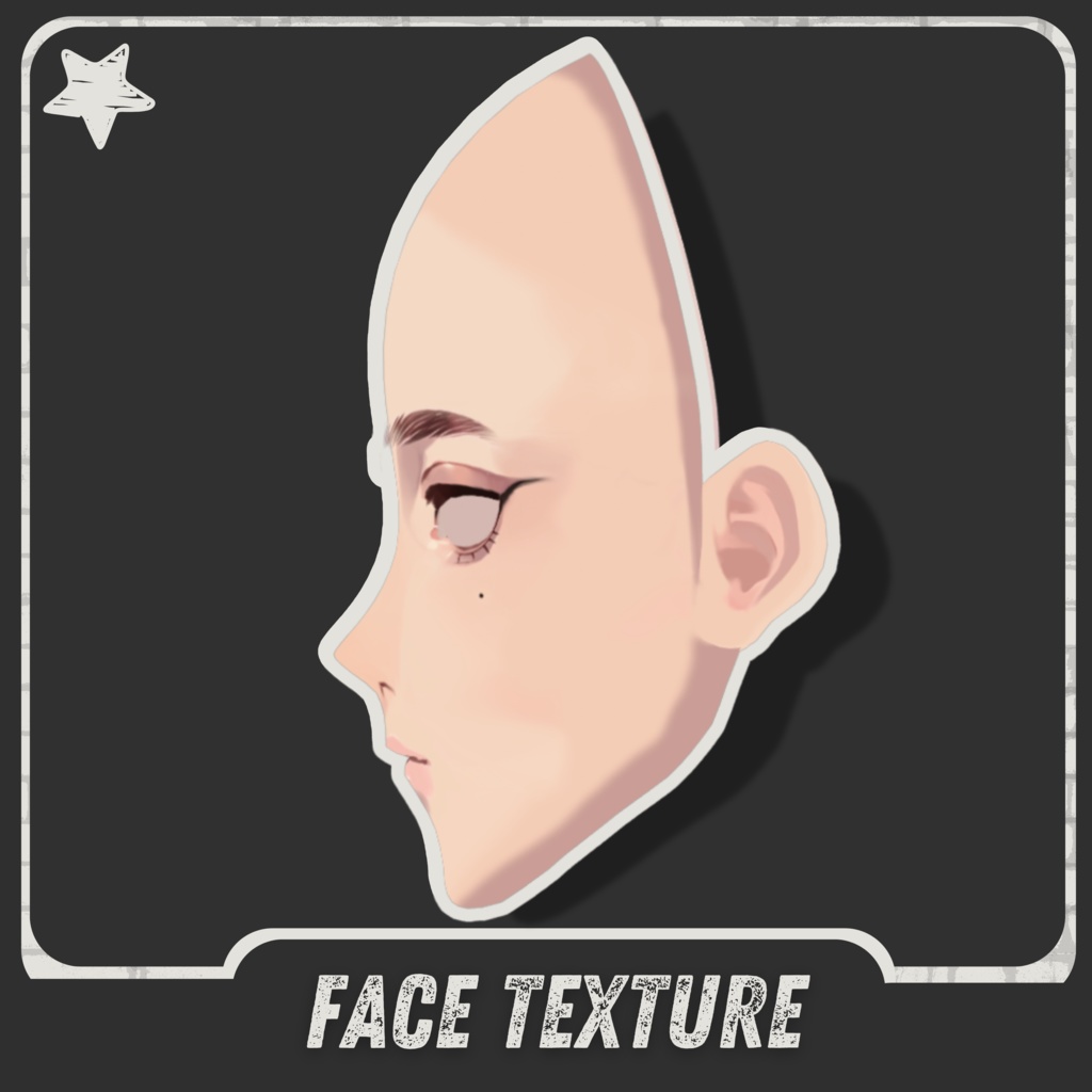 | ๐๐๐๐๐ | Full Face Texture #4 (+Eyebrows,Eyeliner)