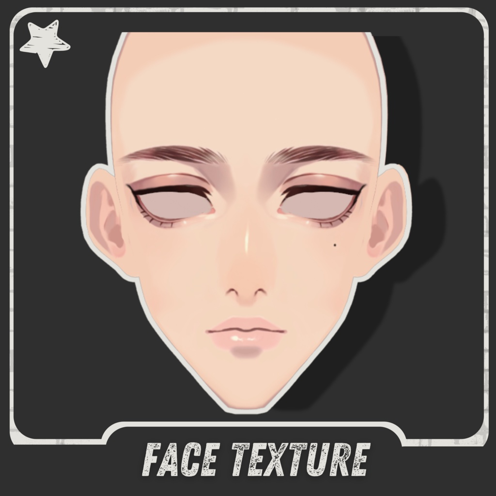 | 𝐕𝐑𝐎𝐈𝐃 | Full Face Texture #4 (+Eyebrows,Eyeliner)