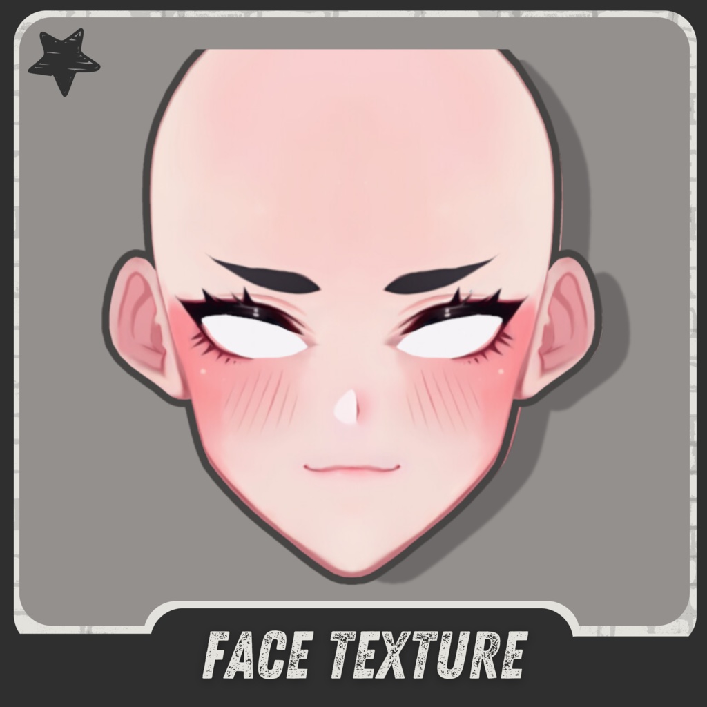 | ๐๐๐๐๐ | Full Face Texture #5 (+Eyebrows,Eyeliner)