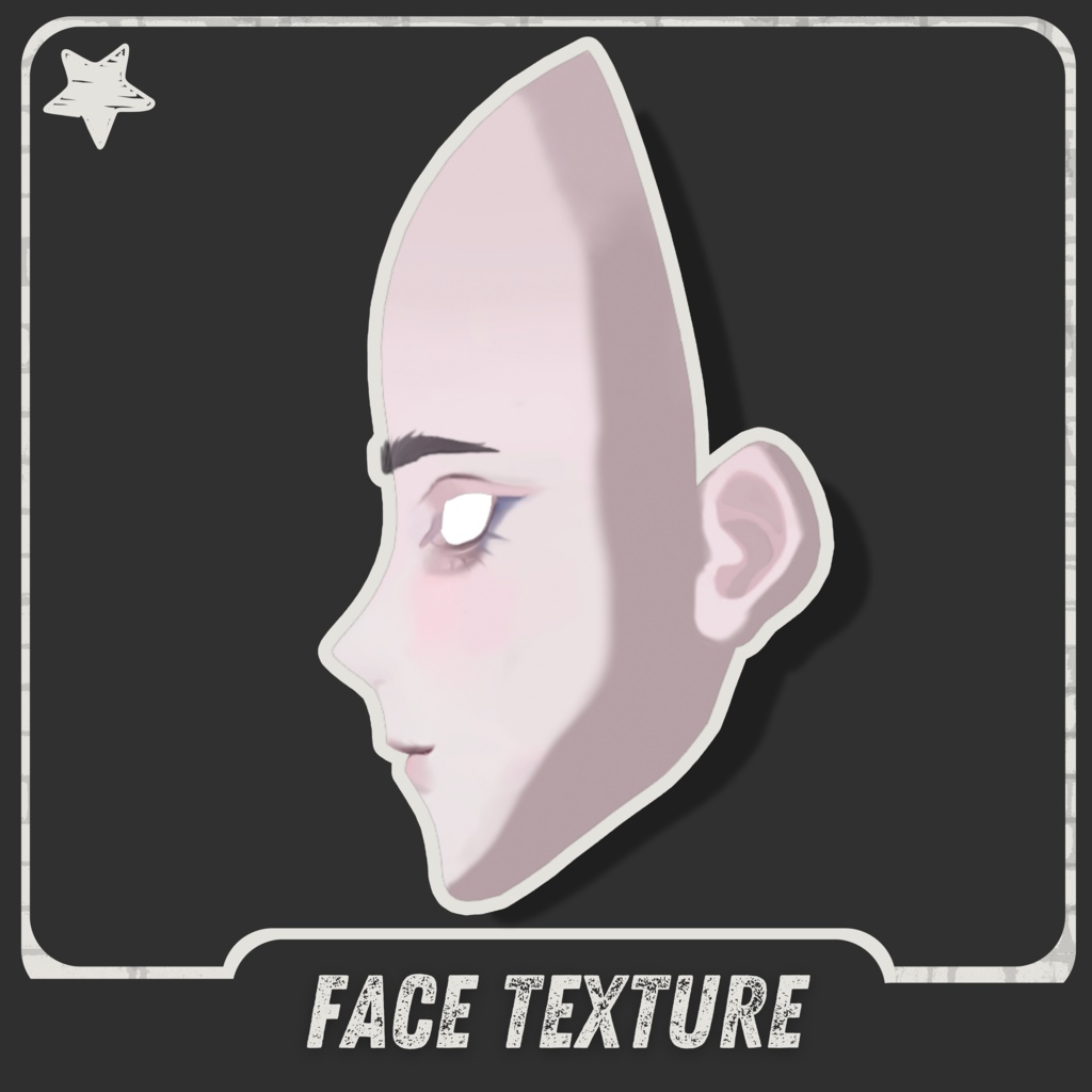 | ๐๐๐๐๐ | Full Face Texture #6 (+Eyebrows,Eyeliner)