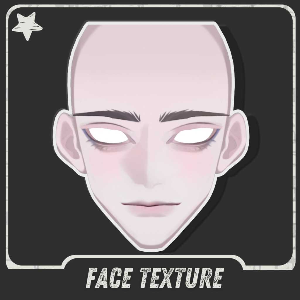 | ๐๐๐๐๐ | Full Face Texture #6 (+Eyebrows,Eyeliner)