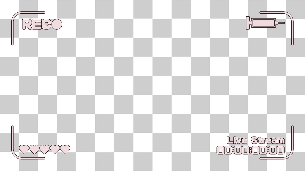 やみかわREC配信UI(4色+ドット絵Ver)