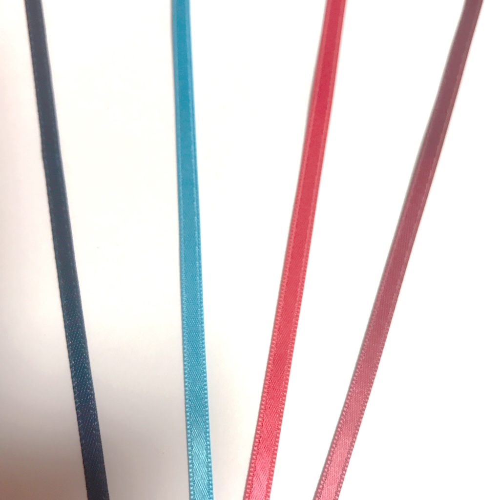 灰&水リボンアクキー/アクスタ