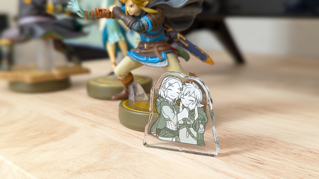 【単品】ゼルダとリンクのよしよしアクリル