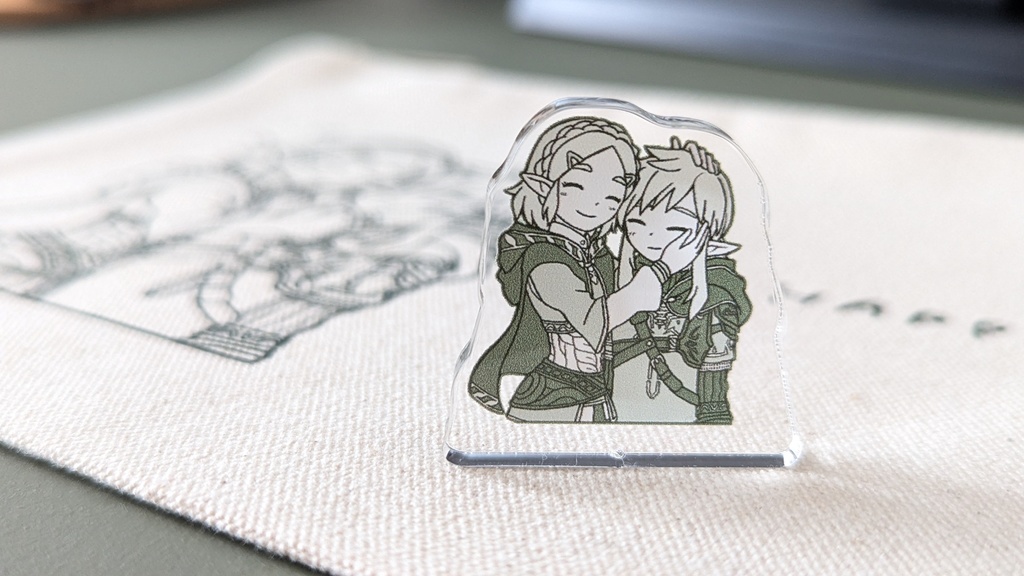 【単品】ゼルダとリンクのよしよしアクリル