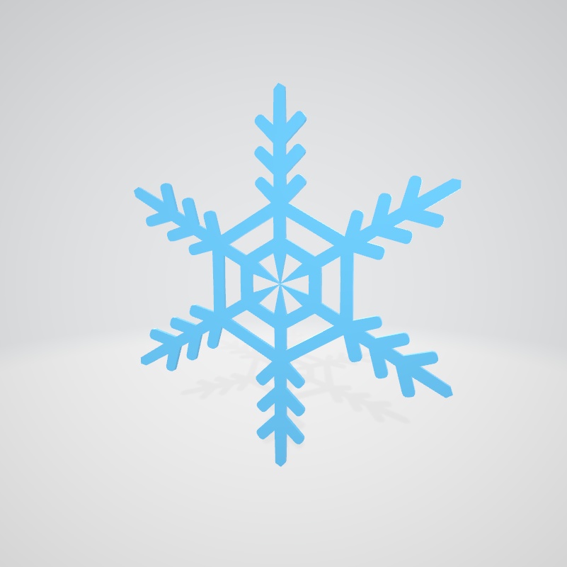 雪の結晶（おまけのホッキョクグマ）