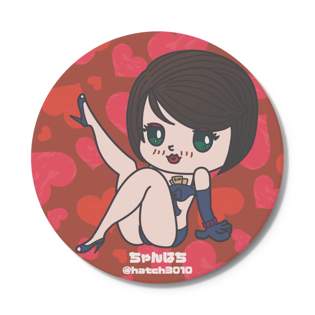 【シティスト】おかまちゃんの白雲石吸水コースター(2種)