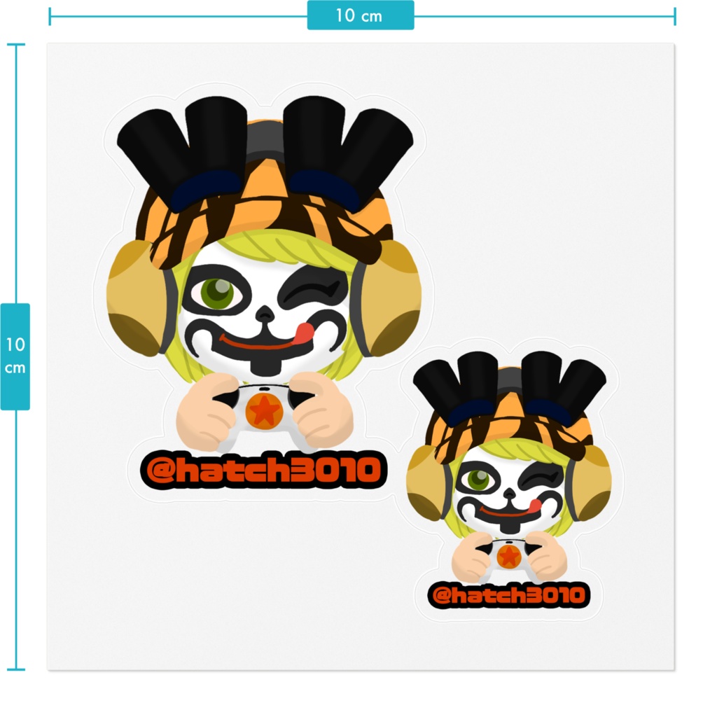 ちゃんはちロゴステッカー(2種)