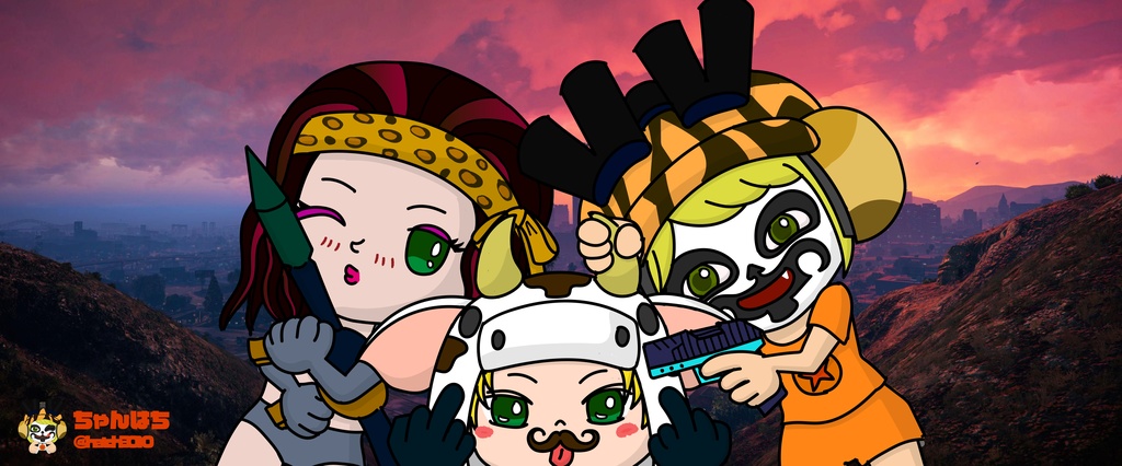 【グラセフRP】ちゃんはちトリオのマグカップ