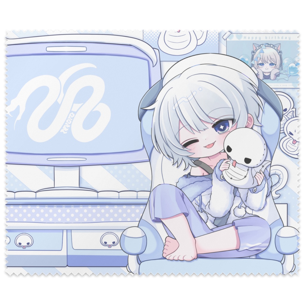 げーみんぐにょろ【メガネふき】