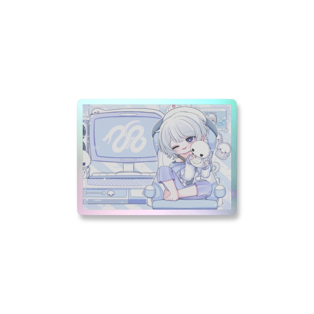 げーみんぐにょろ【オーロラスマホステッカー②】